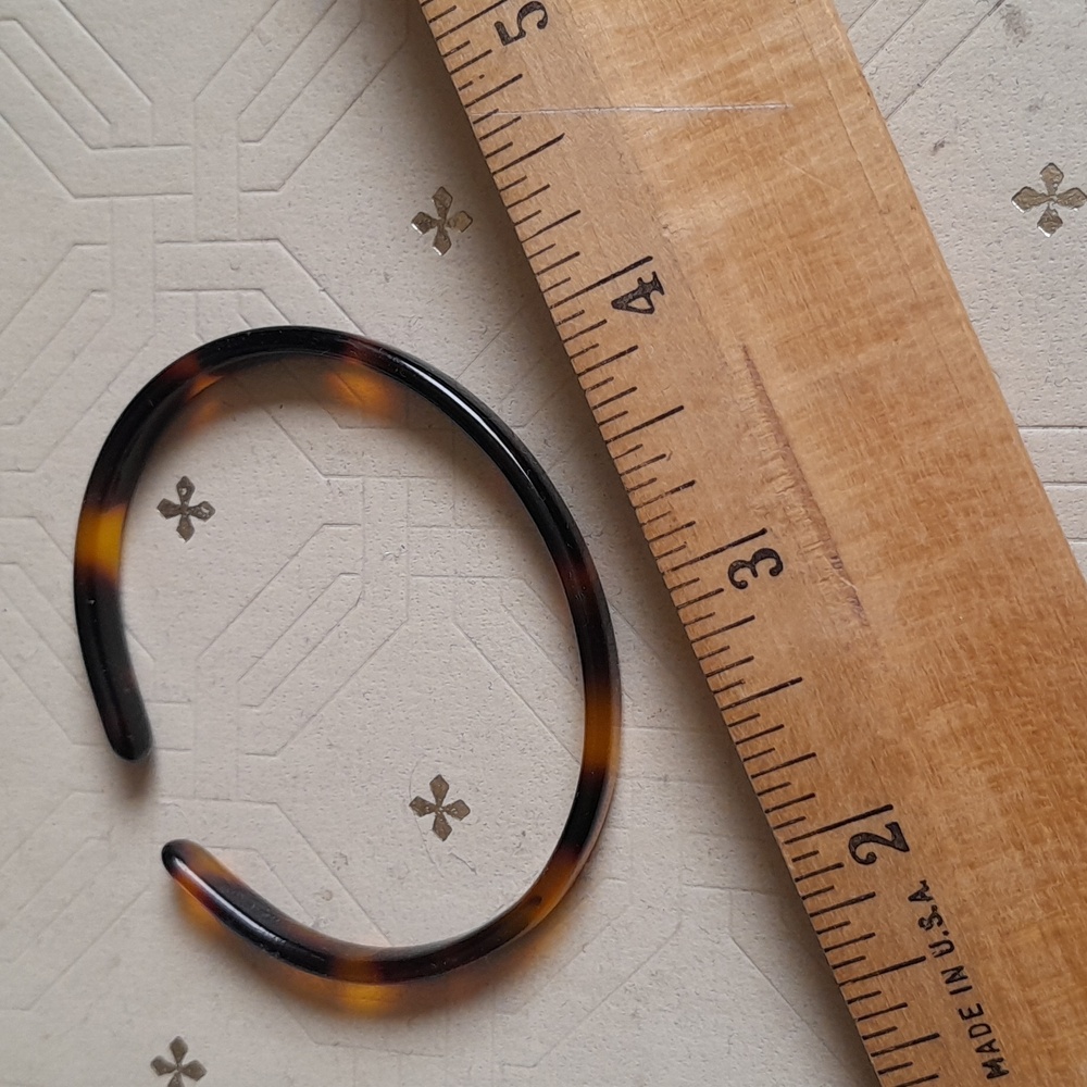 Tortoise bangle cuff bracelet bohemian boho hippy hippie - Picture 3 of 3